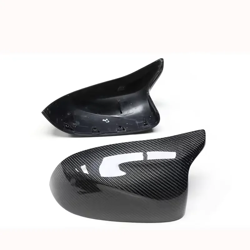 F15 Horn Style Dry Carbon Fiber Wing Mirror Cover for X3 F25 X4 F26 X5 F15 X6 For X3_4_5_6 X7 G01 G02 G05 G06 G07 G08