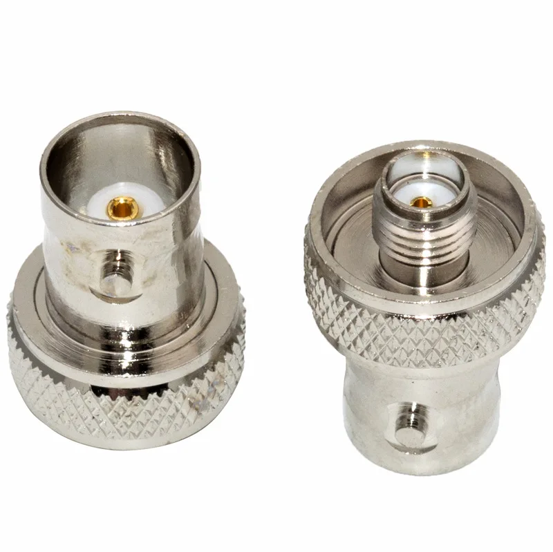 SMA Buchse auf BNC Buchse Adapter Walkie Talkie Stecker SMA auf BNC für Zweiwegradio BaoFeng UV-5R FD-880 vernickelt – Detail 2