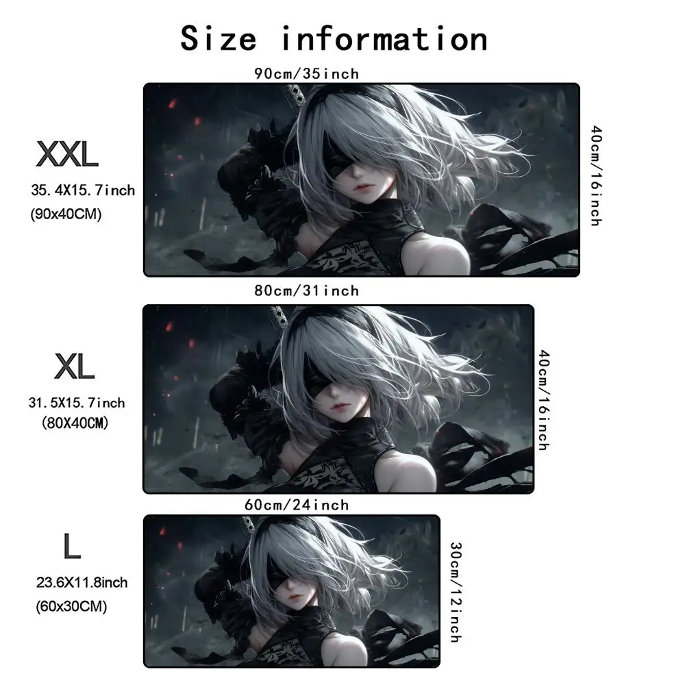 Alfombrilla de ratón Sexy para chica, alfombrillas antideslizantes de goma para juegos, alfombrilla de ratón grande para oficina, alfombrilla de escritorio de Anime para Gamer, alfombrilla de escritorio para ordenador XXL
