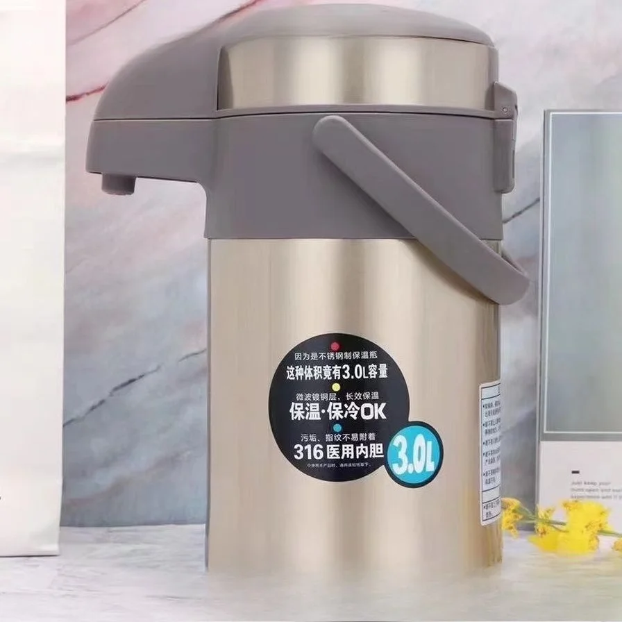 

Large capacity household business stainless steel pneumatic kettle