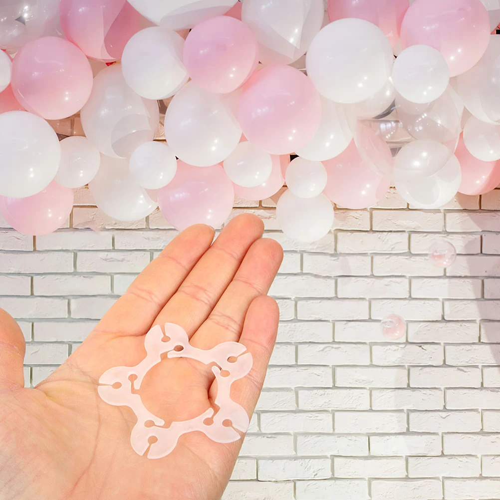 

150Pcs Balloon Clip Connectors Plastic Buckle Clips for Balloon Arch Decoration Party Supplies Balloons Buckle