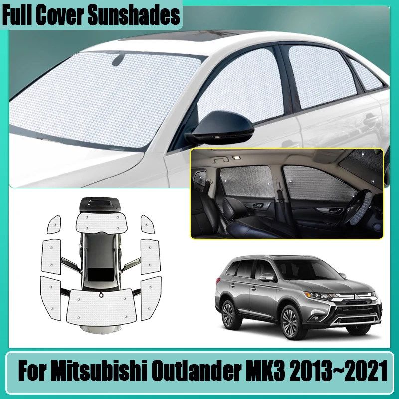 

For Mitsubishi Outlander MK3 2013-2021 Car Window Visor Windshield Sunshade Heat Insulation Anti-UV Protection Auto Accessories