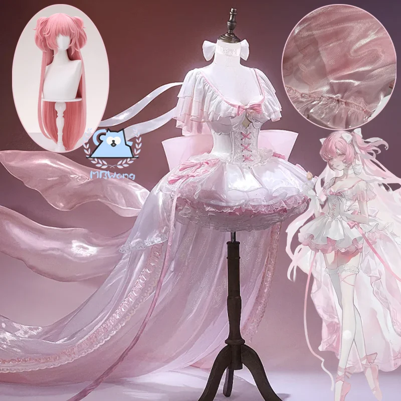 

Presell Madoka Magica Kaname Madoka Косплей Костюм Симфония судьбы Ролевая игра Полный комплект для Хэллоуина Косплей Наряд Женщины Девушка