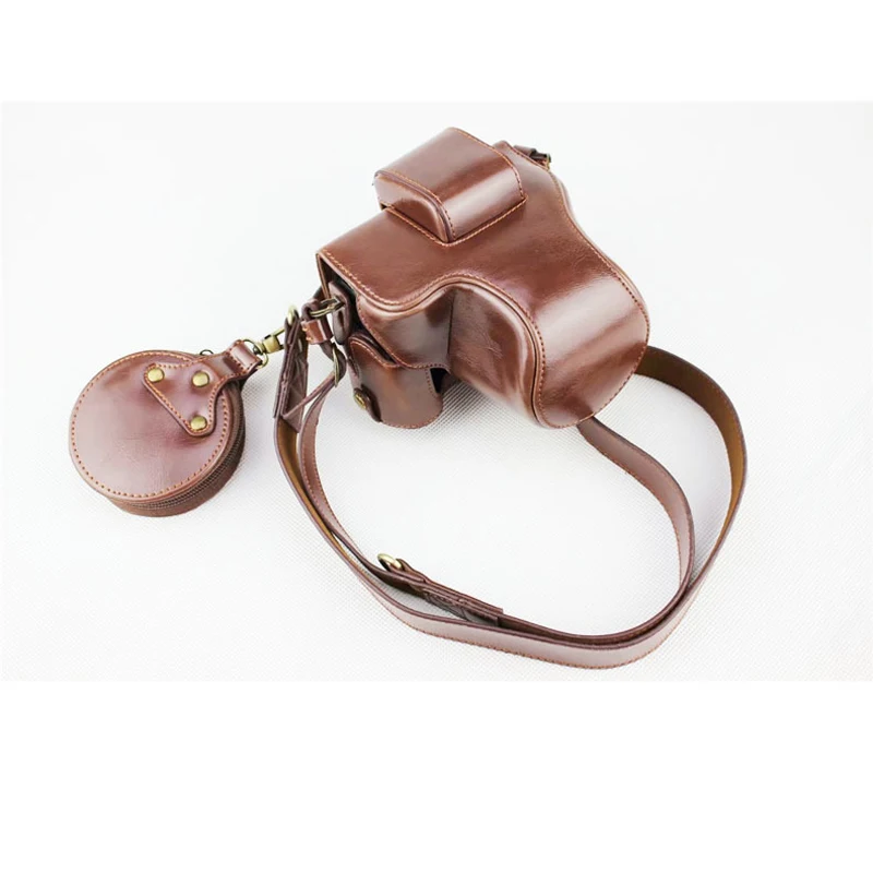 Luxus Kamera Video Tasche PU Leder Fall Ganzkörper Schutz für Canon EOS M50 MarkII M50II M50 15-45mm Objektiv Schutzhülle