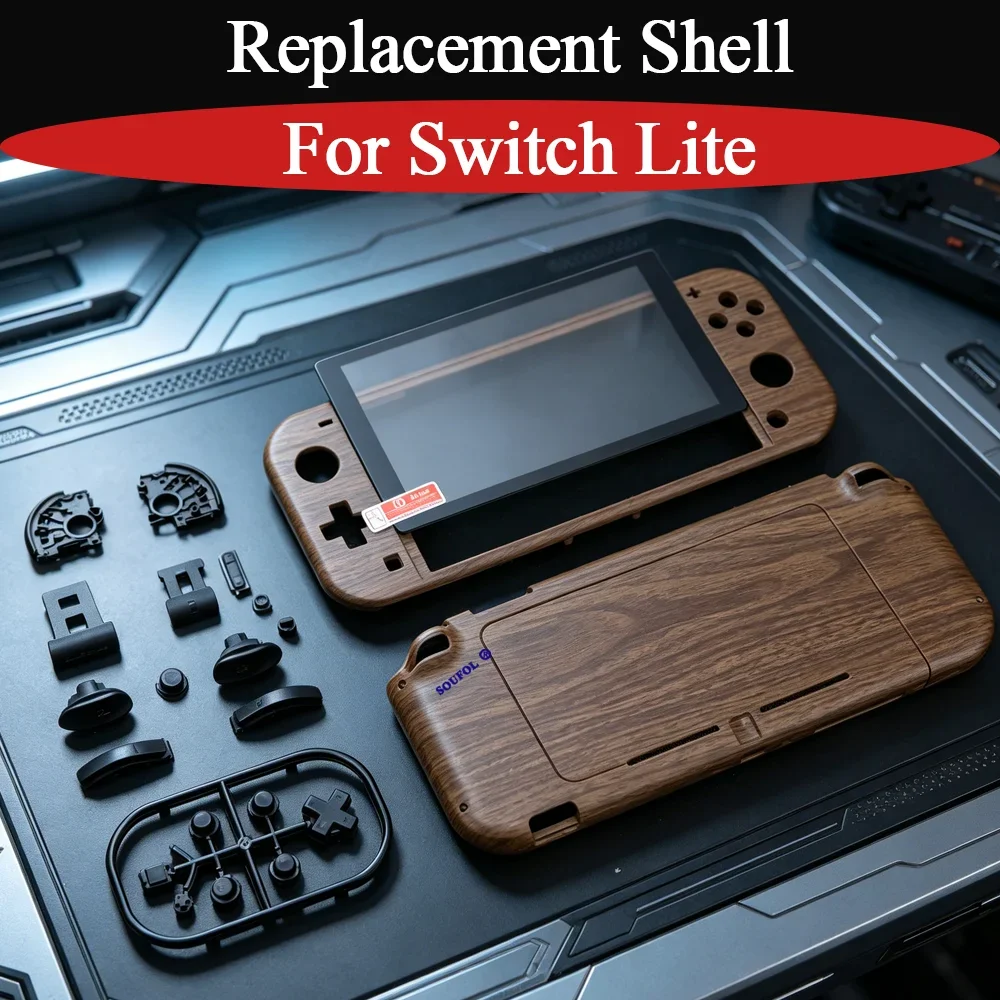 7 Colors For Switch Lite Replacement DIY Shell with Tempered Glass & ABXY Buttons Housing Case Cover For NS Lite Accessory Parts