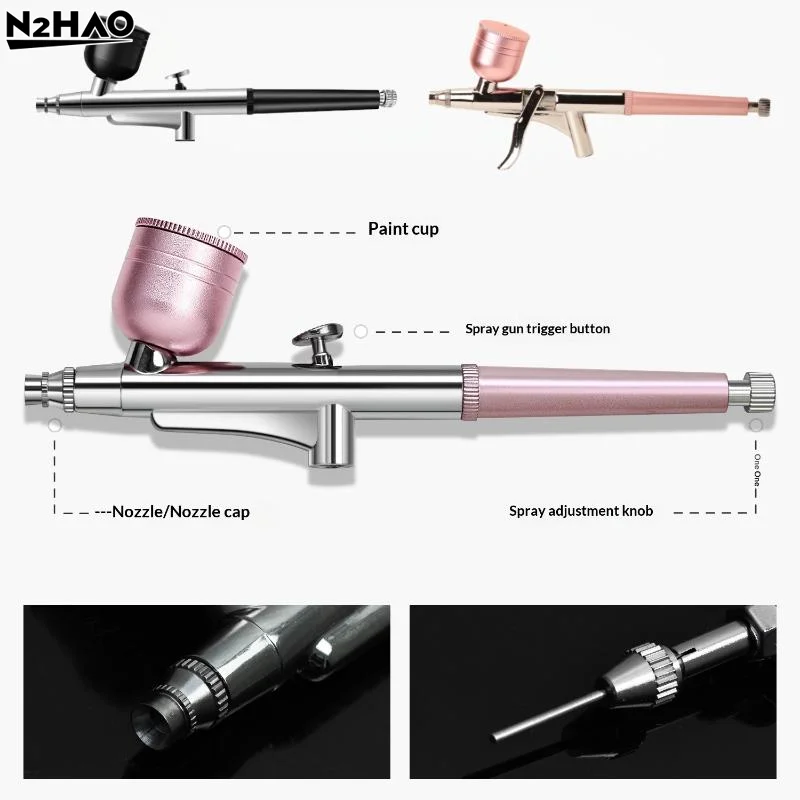 1Pc 0.3mm Nozzles Spray Pen New Portable Single Action Airbrush For Model Cake Applications Cake Nail Car Painting Beauty Inkjet