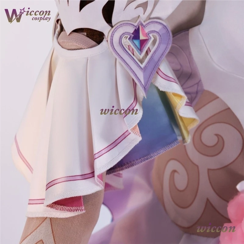 CosC Honkai Star Rail Cyrene Cosplay nueva piel peluca Cyrene Cosplay disfraz juego mujer disfraz vestido rosa mujer Halloween Cos
