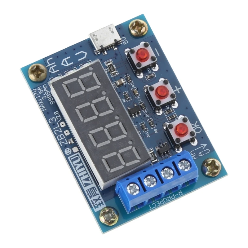 1.2v 12v ZB2L3 18650 Li-ion Lithium Battery Capacity Tester Accuracy Measurement for Testing Discharge Capacity