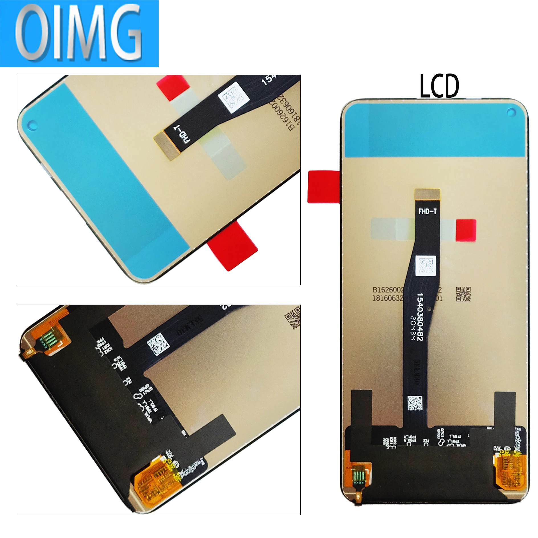 For Huawei Nova 5T Original LCD Display With Frame Touch Screen YAL L21 L61 L71 L61D  Panel Digitizer Replacement Parts