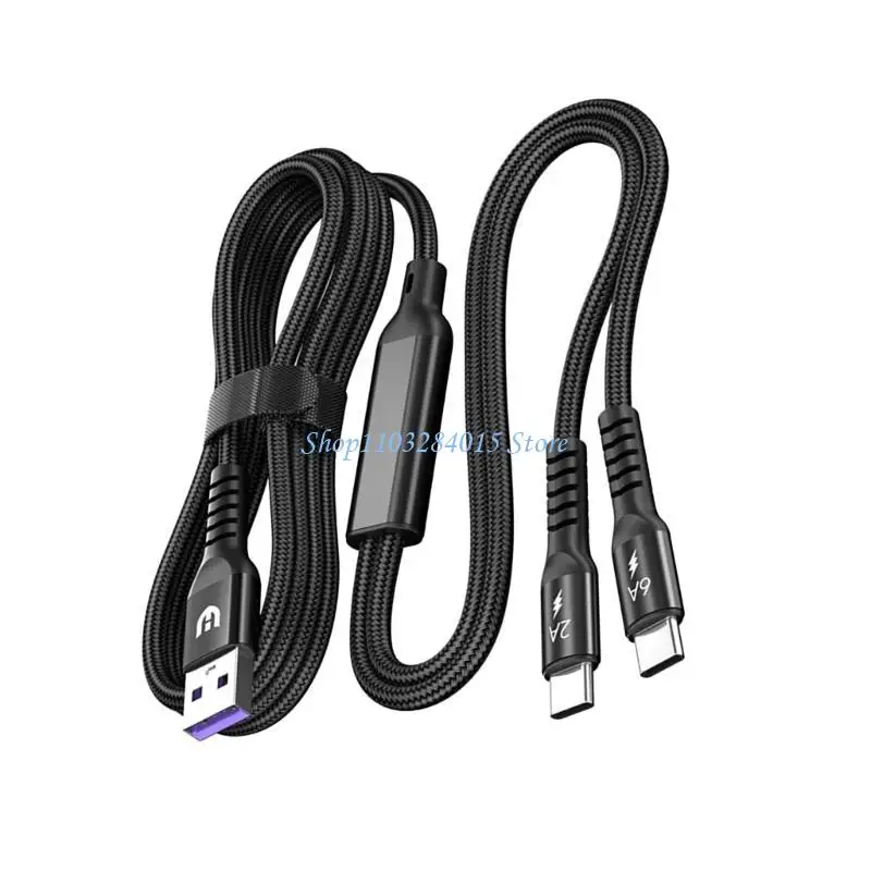 carregamento múltiplo R6FF Universal 2 1 Porta múltipla USB para USB C carregador rápido com conectores tipo