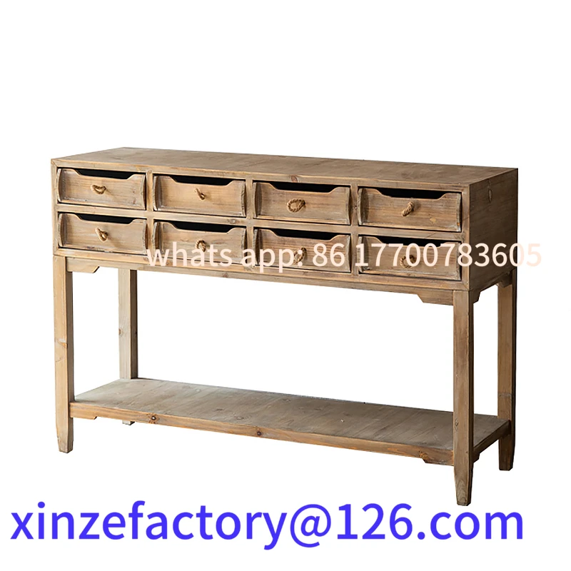 

Customizabl solid wood chest cabinet storage cabinet flower shop flower table garden decoration retro cabinet sun room locker
