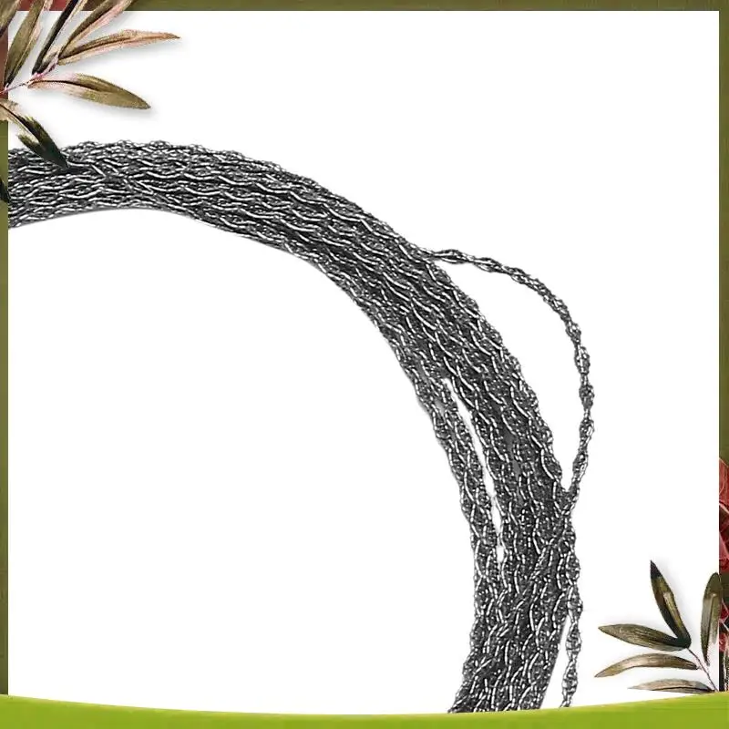 موثوقة-4X في الهواء الطلق مرسومة باليد حبل المنشار 304 الفولاذ المقاوم للصدأ سلك المنشار التخييم المنقذة للحياة النجارة سوبر غرامة منشار يدوي سلك 5 متر