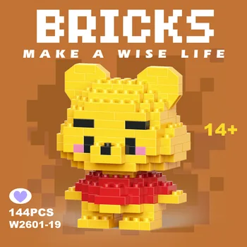 Disney 108 style Stitch LinaBell Hello Kitty Building Blocks Princess Cartoon Figrues Bricks Children's Assembly Toys Model Gift 16