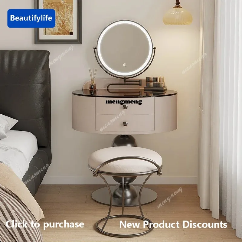

F85 Creative Lounge Vanity Table Aesthetic Modern Designer Chinese Cheap Dressing Table Clear Mesa De Maquillaje Room Decoration