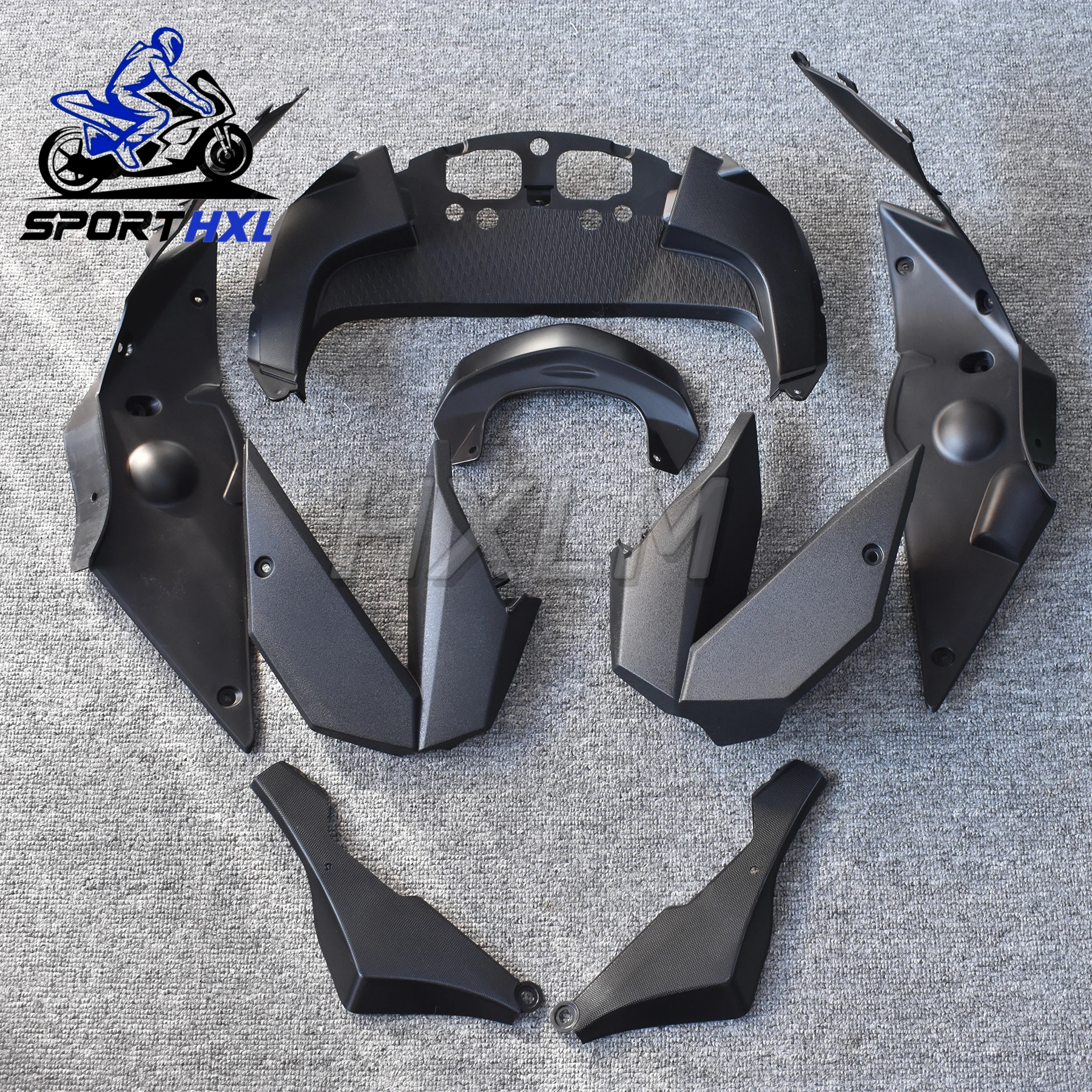 دراجة نارية الهدايا المجمعة لكاواساكي ER-6F 2009-2011 Fairings لوحة واقية ER6F 09-11 البلاستيك القلنسوة #5