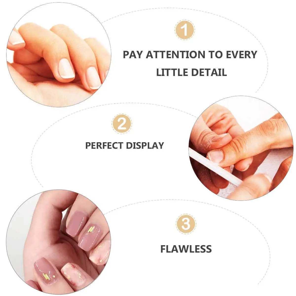 18cm Stainless Steel Nail File Smoother Long Handle Design Professional Manicure Pedicure Tool Durable Easy Grip