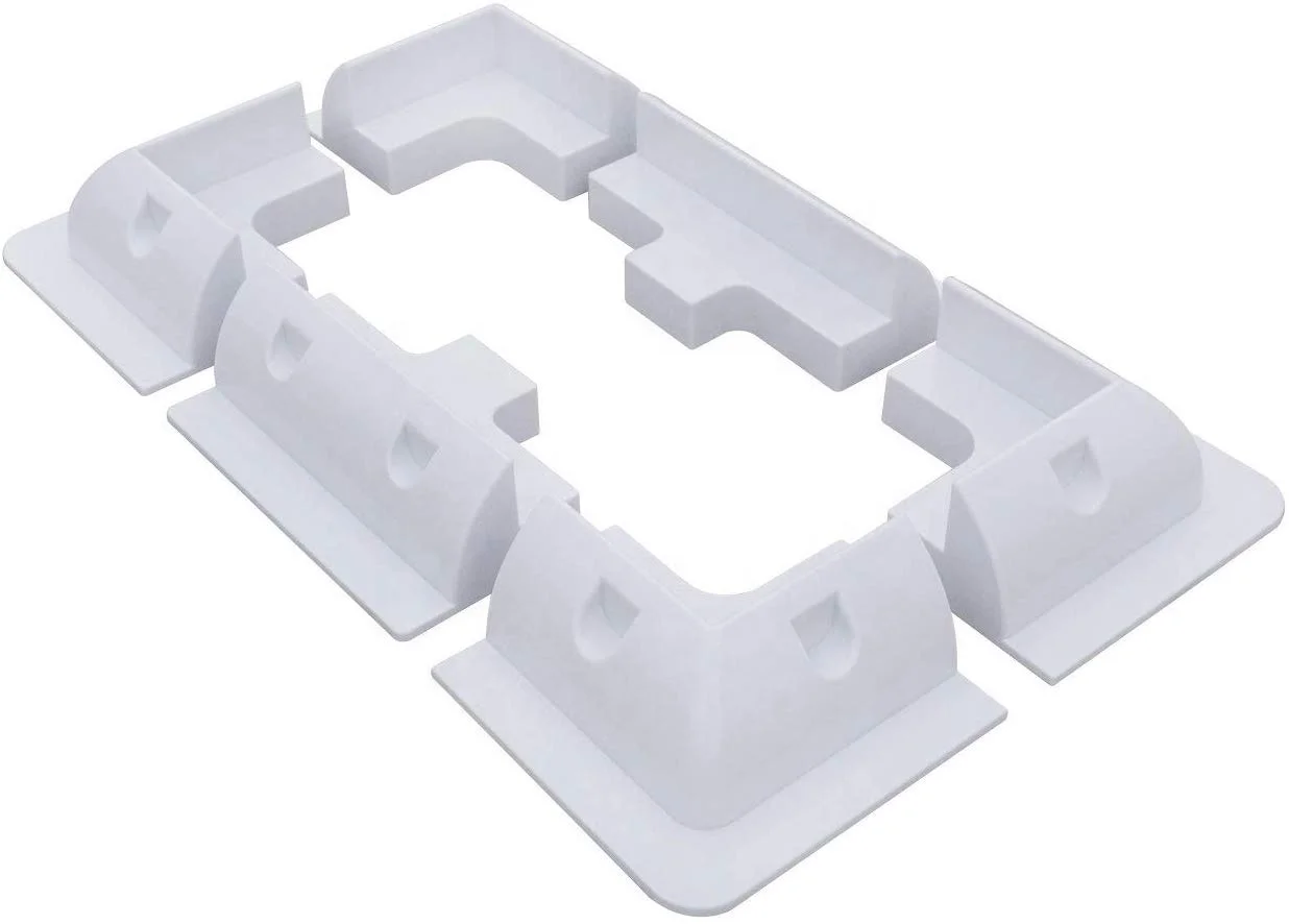 ขายึดแผงโซลาร์เซลล์แบบ 6 ชิ้น ผลิตจากพลาสติกป้องกันรังสียูวี สำหรับรถบ้าน OEM