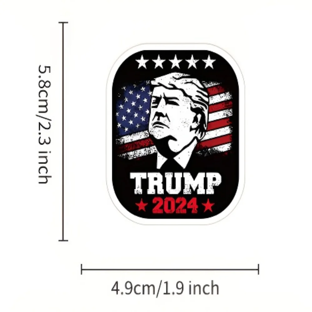 250pcs Waterproof Trump, Themed Personalized Stickers for Phone/Cup/Luggage Decor - Political Humor Design