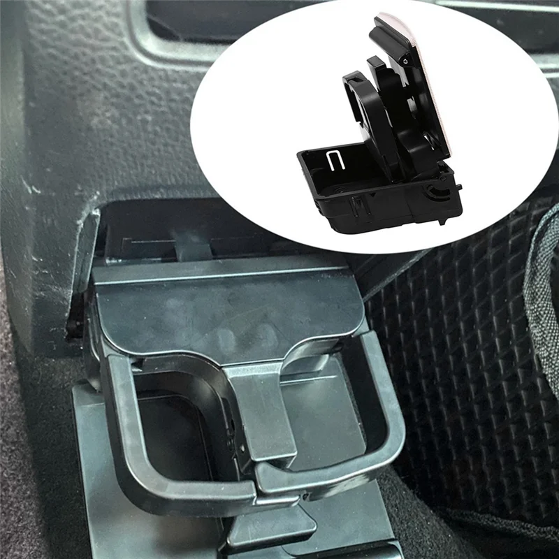 ABUM-مسند الذراع التلقائي حامل الكأس الخلفي دائم ABS كأس جبل 1K0862532 1K0862532C للجولف MK5 MK6 2006-2011 استبدال أجزاء #6