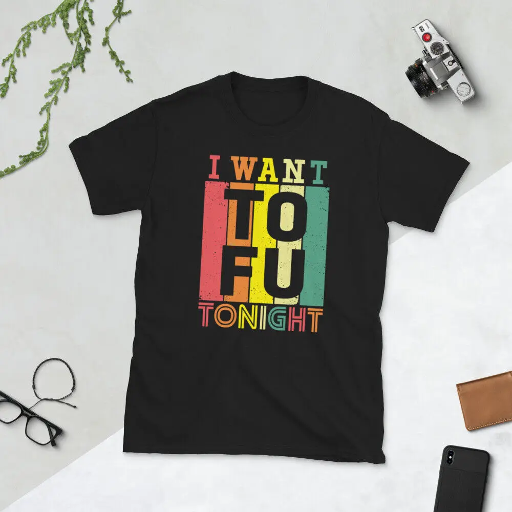 I Want Tofu Tonight Funny Retro Vegetarian Diet Vegan Shirt