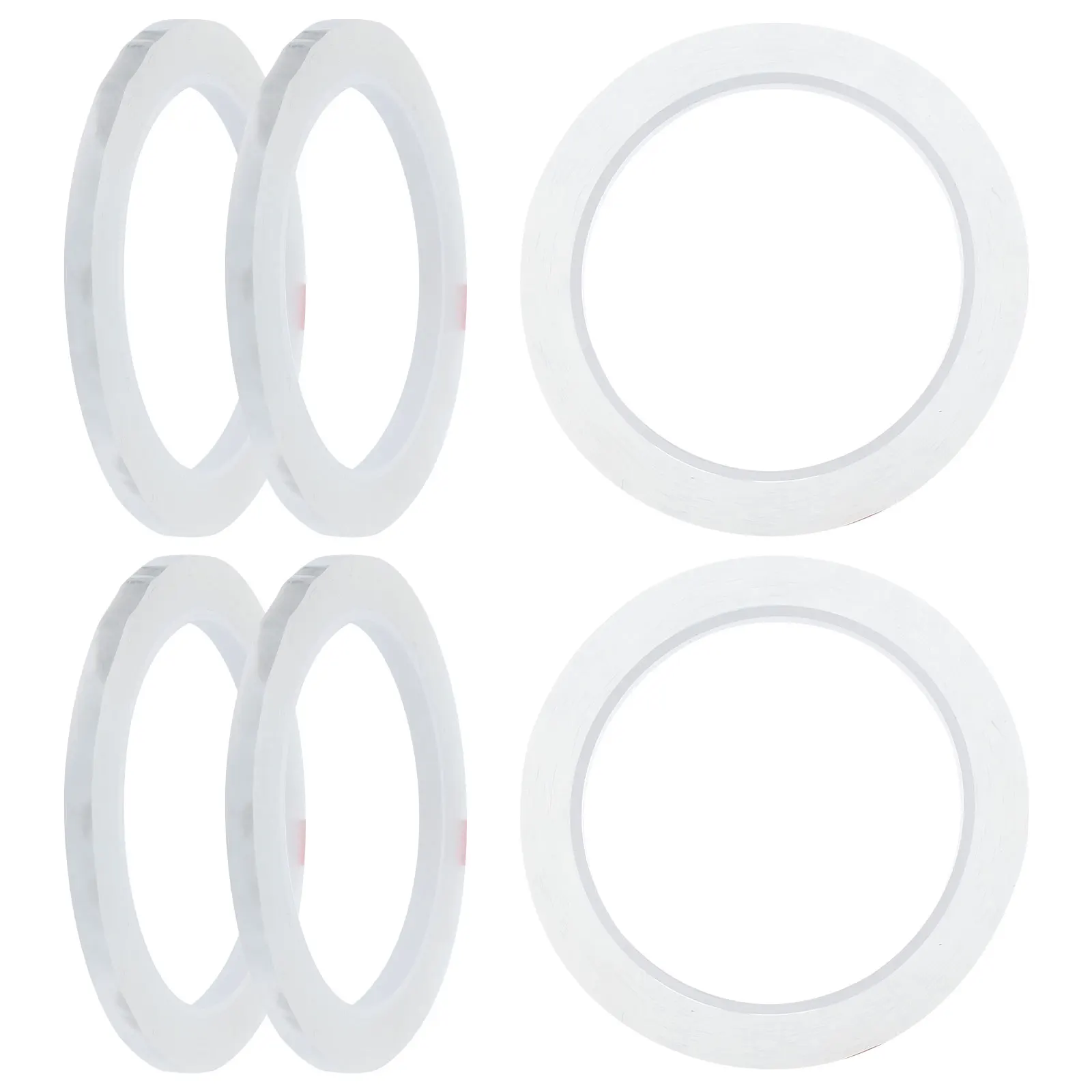 6 لفات من شريط بائع الزهور الشفاف ذاتي اللصق لتغليف جذع ترتيب الزهور الاصطناعية ومستلزمات الحرف اليدوية #1