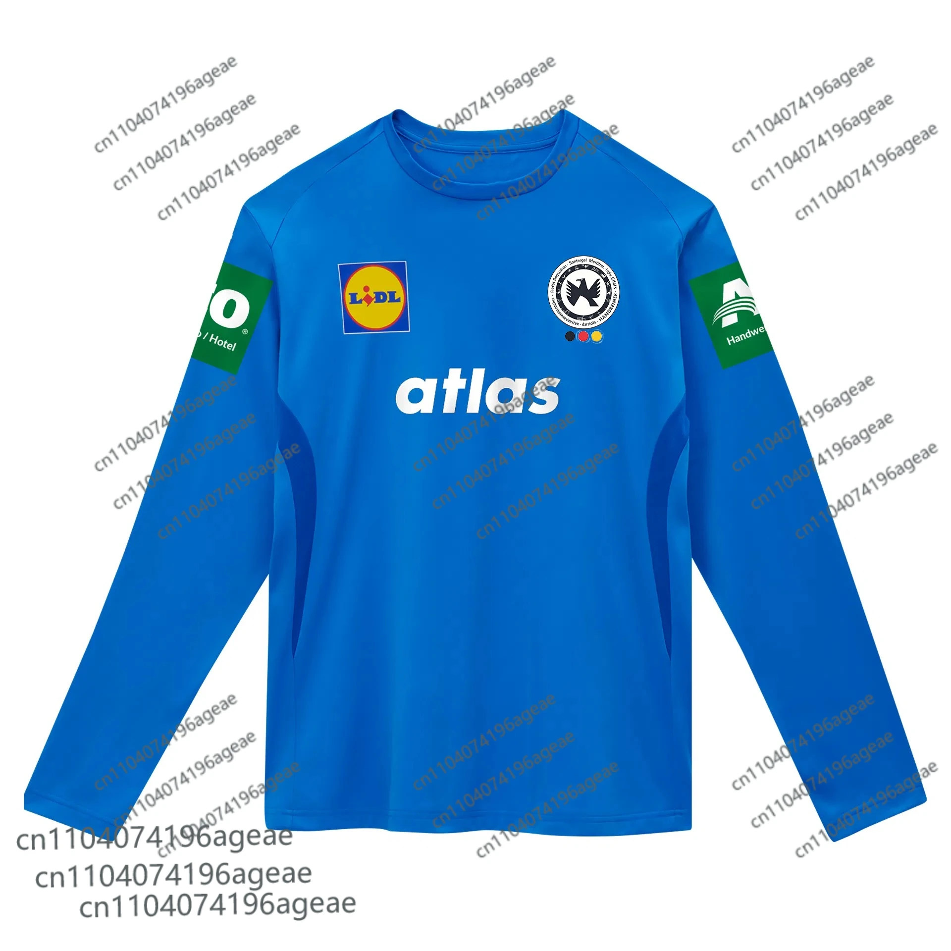 2025 ألمانيا الأكثر شعبية DHB كرة اليد حارس المرمى جيرسي-الأكثر مبيعا ثلاثية الأبعاد ملابس منقوشة بكم طويل المحملة ، الرجال والأطفال ملابس تدريب رياضية