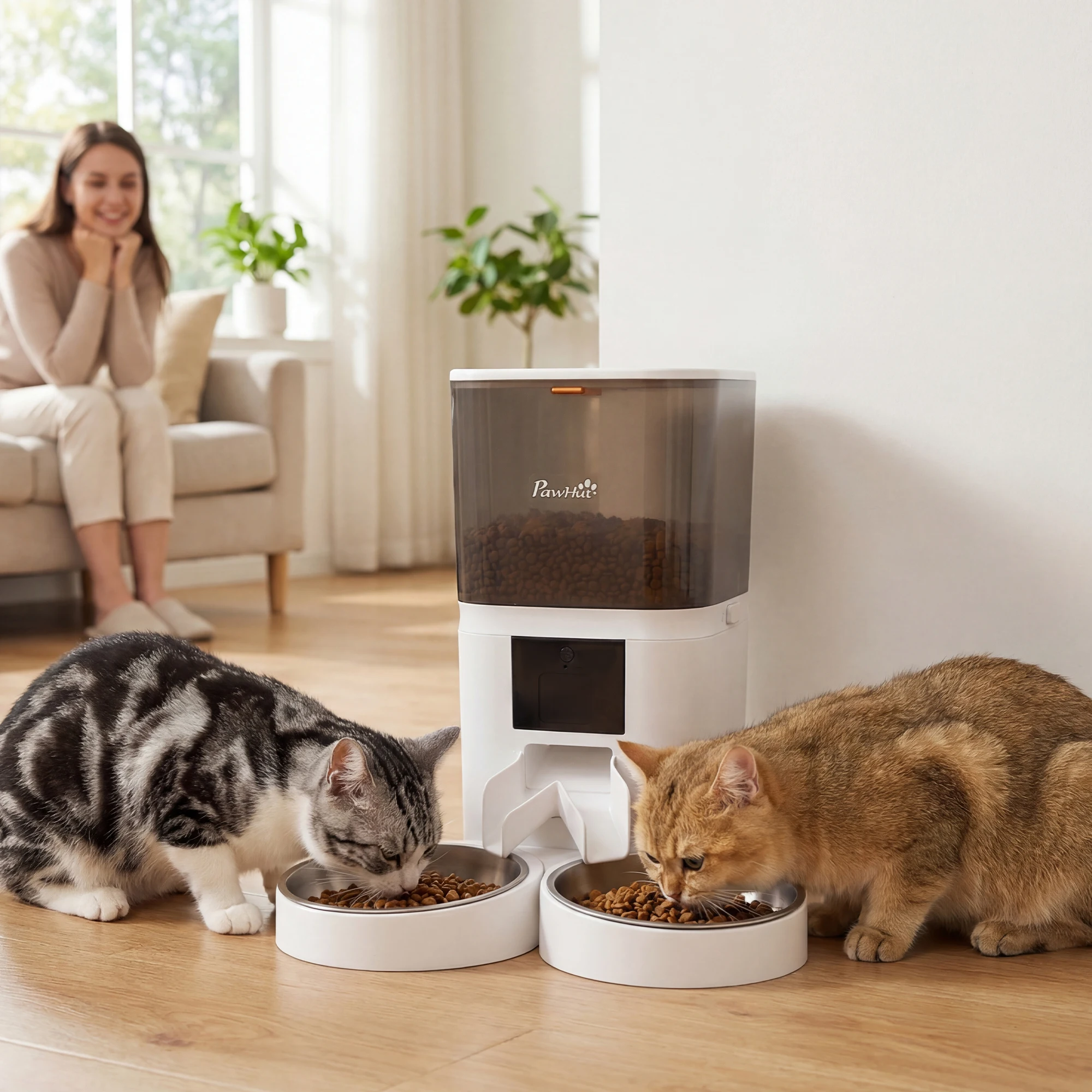 PawHut Comedero Automático 6L WiFi