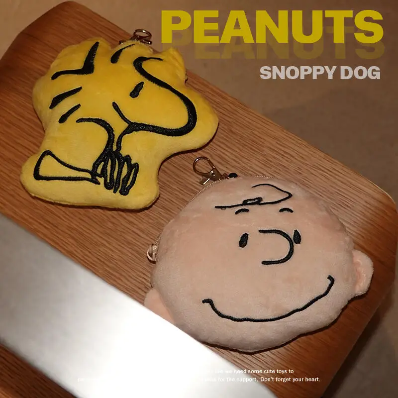 

Snoopy Coin Purse Kawaii Cartoon Japanese Peanut Movie Charlie Hustle Doll Pendant Coin Purse Student Id Bag Child Birthday Gift