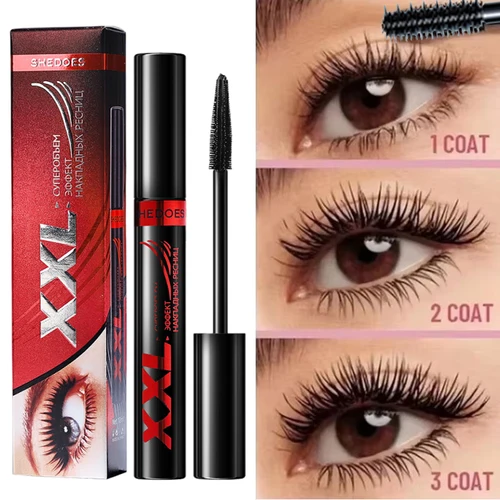 Máscara de pestañas resistente al agua 5D, alargamiento de pestañas, pestañas sedosas de larga duración, extensión de pestañas negras, maquillaje, belleza, cosméticos de Corea