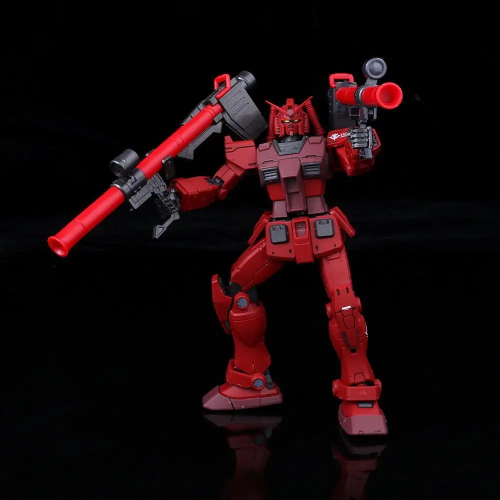 متوفر 012 نموذج HG 1/144 Rx-78-2 الجمعية أطقم منمذجة اللون الأحمر Char Ver عمل أرقام روبوت البلاستيك نموذج أطقم لعبة مخصصة