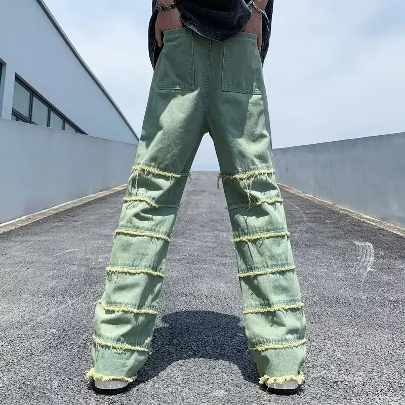 

2024 Ropa Grunge Y2K Streetwear Stacked Jeans Baggy Pants Men Clothing Vintage Sraight Women Loose Denim Trousers Pantalon Homme