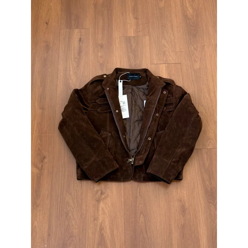 EMEEasy نجاح خمر الجلود يشعر سترة قطن المتخصصة تفكيك تصميم الراقية يشعر الخريف الشتاء سميكة معطف دافئ #4