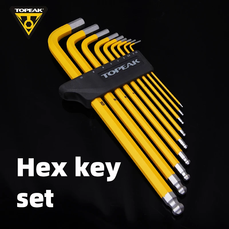

TOPEAK TPS-SP67 Набор шестигранных ключей включает размеры шестигранников 1,5/2/2,5/3/4/5/6/8/10 мм, биты с шариковым концом, инструмент для ремонта велосипеда