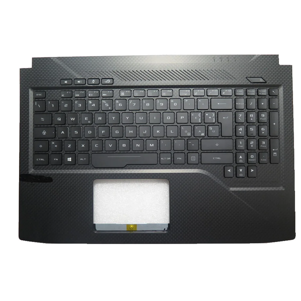 IT\KR\US\AR\BE\FR\HU\LA\NE\TW\TR\UK PalmRest&keyboard For ASUS GL503VD GL503VM GL503GE Black With Long dotted pattern Backlit