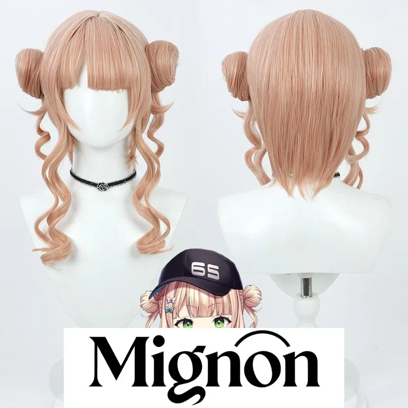 

Nijisanji VTuber Kaburigi Ruren cosplay wig detachable double buns Halloween gift