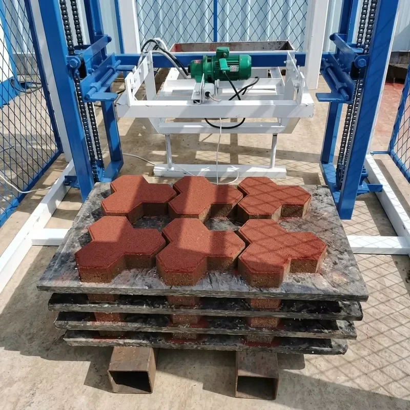Fully Automatic Hydraulic PLC Controlled Gearbox Interlocking Concrete Fly Ash Hollow Brick Block Making Machine Engine Pump