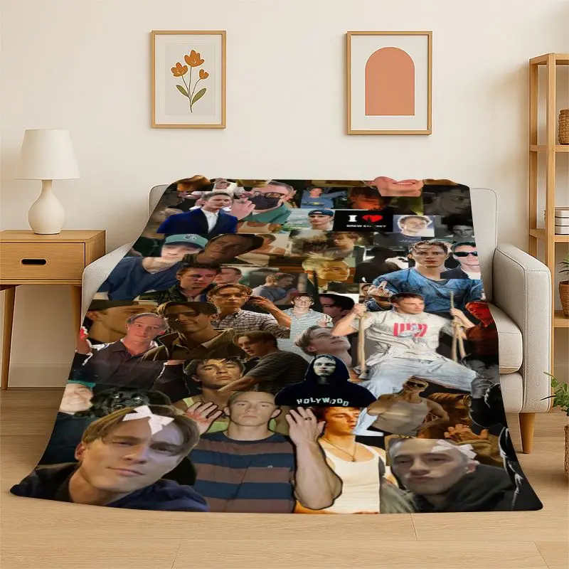 Fashion Drew Starkey Rafe Cameron Flannel Blanket Soft Warm Throw Blanket for Bedroom Living Room Bed Travel Camping Picnic
