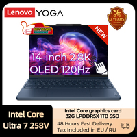 Lenovo Laptop YOGA 360 14 Aura AI Core Ultra7 258V 14“ 2.8K OLED 360° Flip Touch Screen 32G/1TB SSD Stylus included Notebook PC