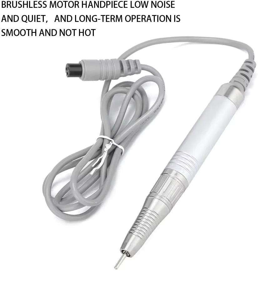 เครื่องตะไบเล็บไฟฟ้าแบบพกพา 40000 รอบต่อนาที แบบไร้แปรงถ่าน สำหรับทำเล็บมือและเล็บเท้า พร้อมด้ามจับสำหรับตกแต่งเล็บ