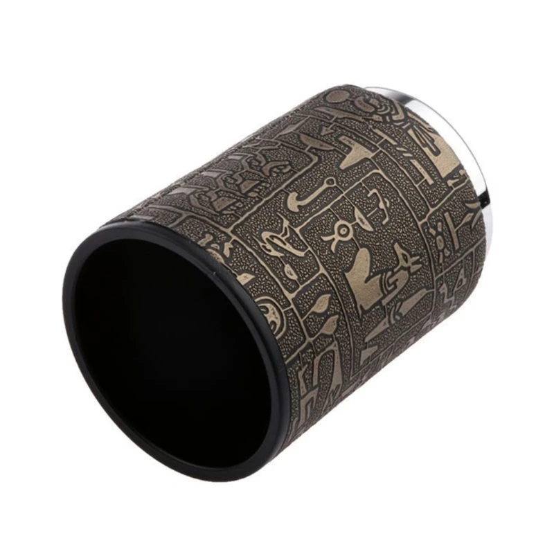 Leather Cup Fashion Egyptian Shaker Cup Pattern Quiet Shaker Cup Bar Clubs Entertainment Cup