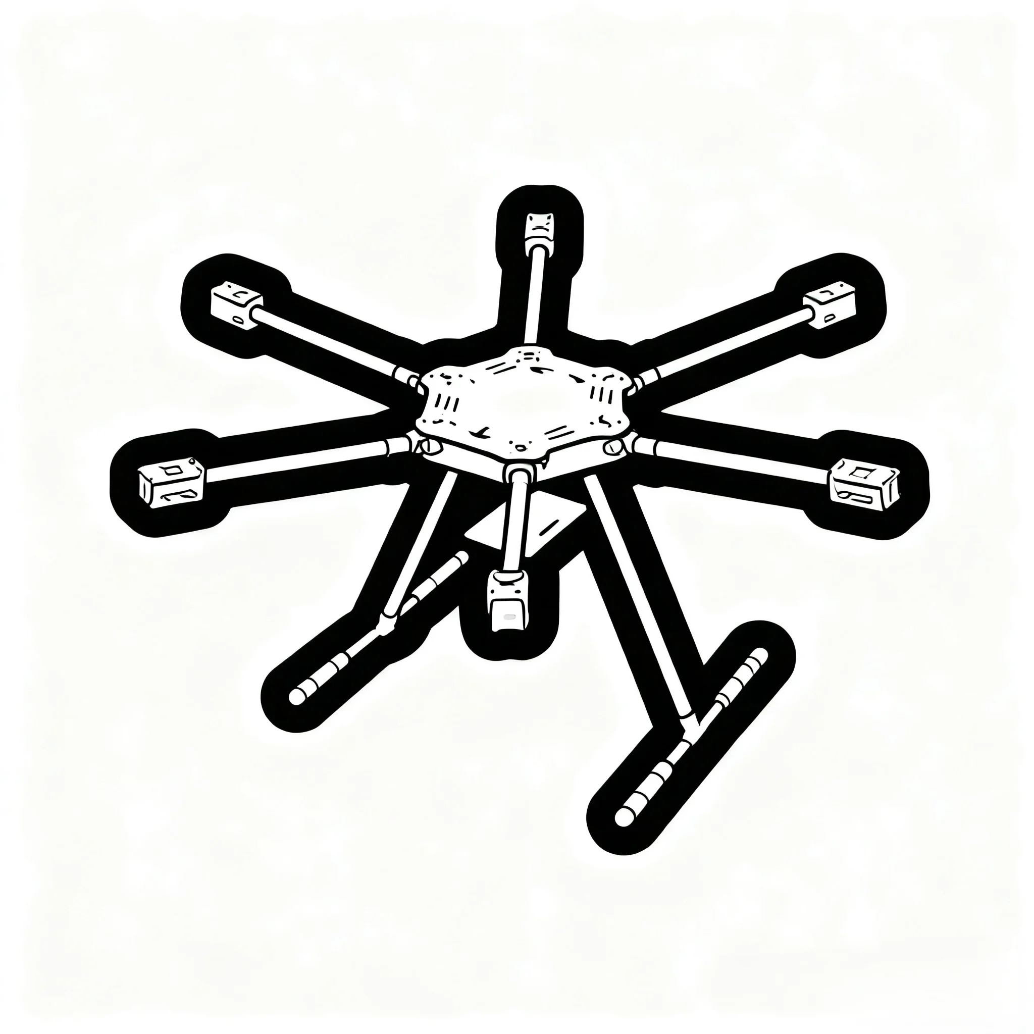 BCUBE FPV F680 cadre hexa-rotor ZD 680 entièrement en Fiber de carbone bras pliable Kit de cadre d'hexacoptère avec train d'atterrissage indodable pour FPV