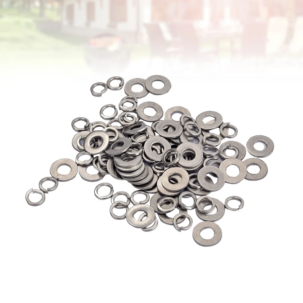 

200Pcs Guitar Bridge Washers Nuts Long Lasting Steel Parts Fit Tl Tailpieces Suitable Music Electronics Machinery Car Models