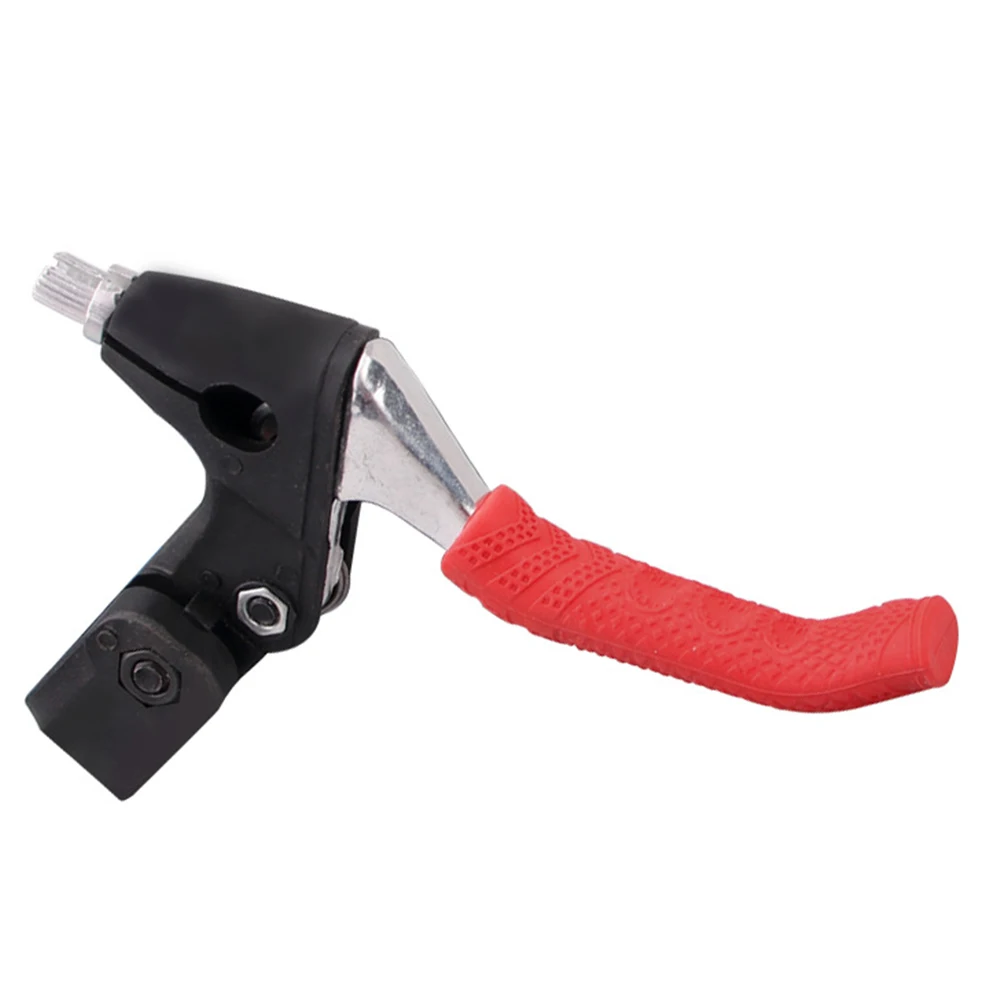 

4pcs Bike Brake Handle Cover Red Silicone Sleeve Shock Absorbing Anti Slip Comfortable Long Riding For Road Mountain Bikes