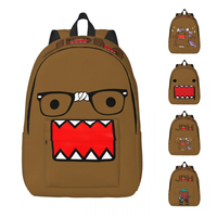 JDM Domo Kun Doll Face Fashion Backpack Durable Student Business Cute Funny Daypack for Men Women Laptop Computer Canvas Bags