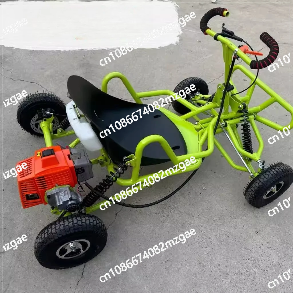 Mini Kart, 63CC Two-stroke All-terrain Vehicle, Four-wheel Off-road, Mountain Bike Outdoor Drift