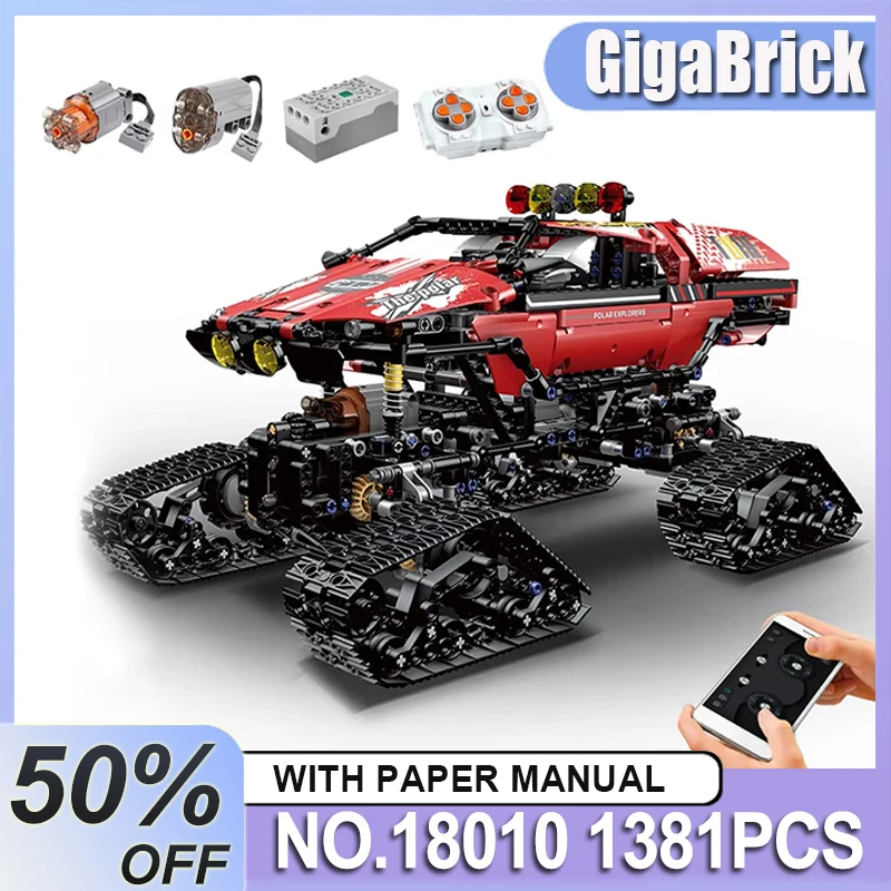 

New MOULD KING 18010 Striking Technical Polar Exploer Model Building MOC Truck Bricks Assembly DIY Toys Christmas Gifts For Kids