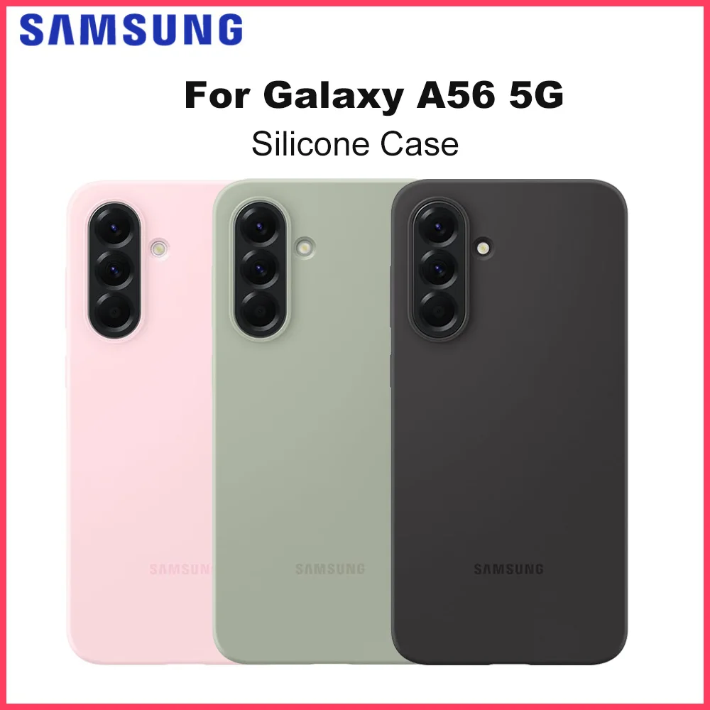 

Оригинальный силиконовый чехол для Samsung Galaxy A56 5G для Galaxy A56, роскошный мягкий сенсорный противоударный силиконовый защитный чехол EF-PA566