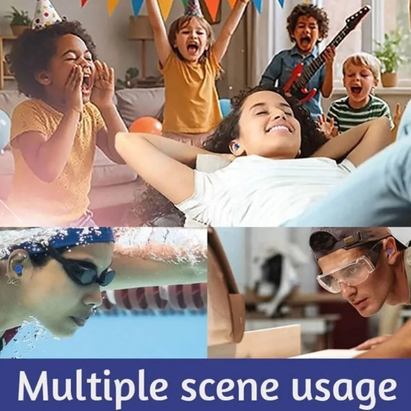Innovative Inflatable Earplugs Can Be Reused Waterproof Comfortable Noise-reducing Earplug-protecting and Sleep Mute