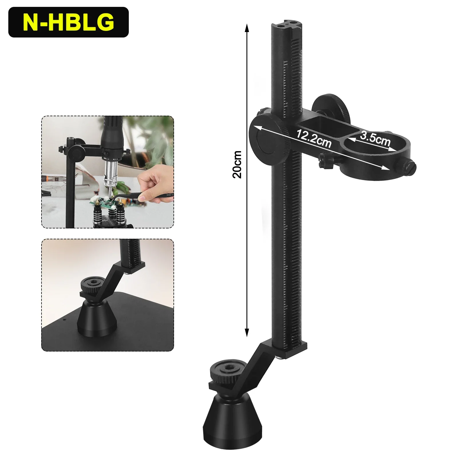 NEWACALOX Soldering Third Helping Hand 360 ° Rotating Magnetic Base PCB Board Fixing Clip Welding Repair Fixture Holder Tools