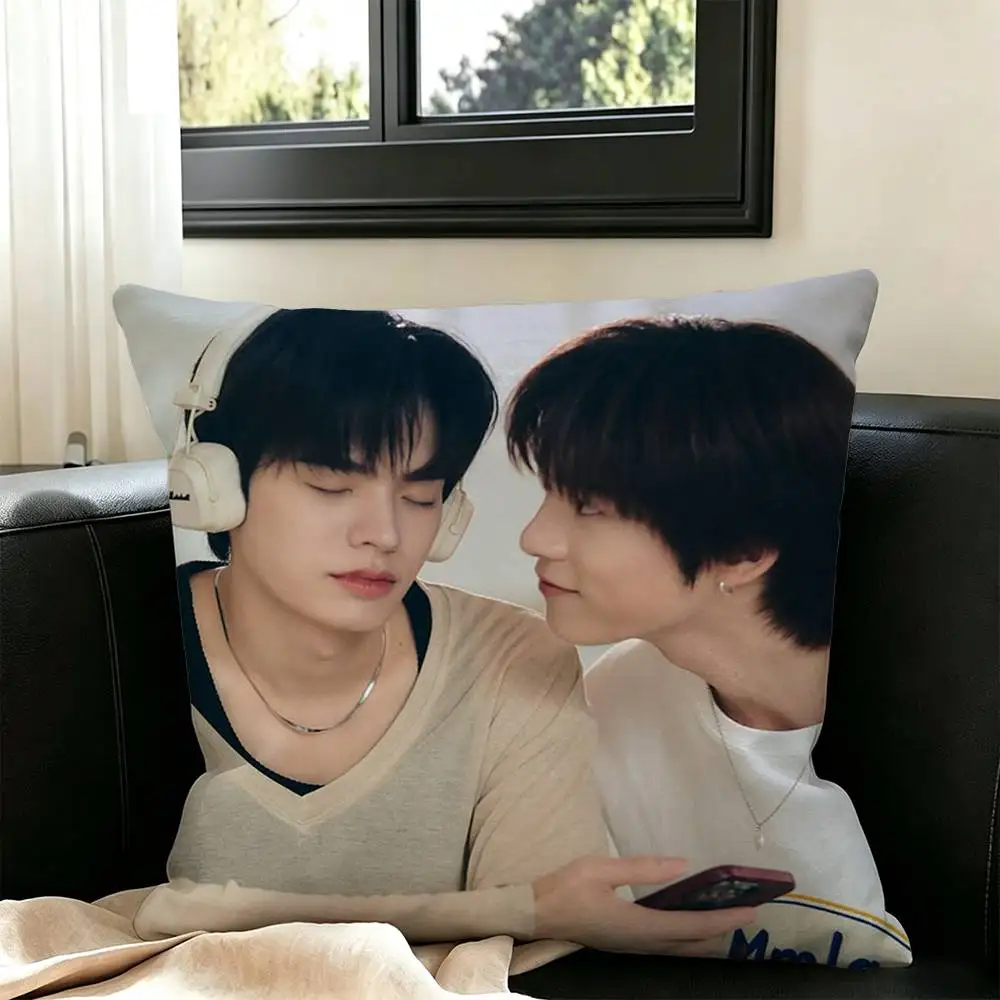 Love TV Duang with You  Pillow Case Square Double-Sided Sofa Cushion Cover Bedroom Bedside Pillow